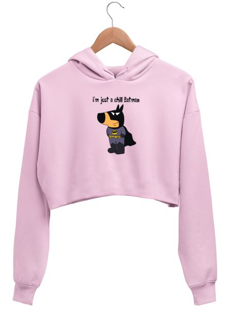 I’m just a chill batman Crop Hoodie