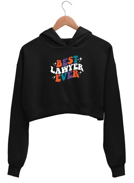 Best Lawyer Ever Crop Hoodie