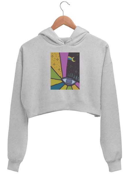 SPIRITUAL EYE Crop Hoodie