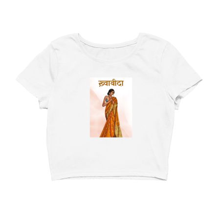 Khwabeeda woman illustration Crop Top
