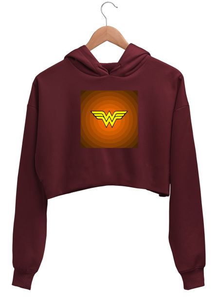 DC Series Wonder Woman Crop Hoodie