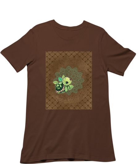 Tortoise Design Mandala Regular T-Shirt