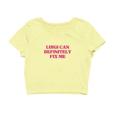 Luigi Mangione Crop Top