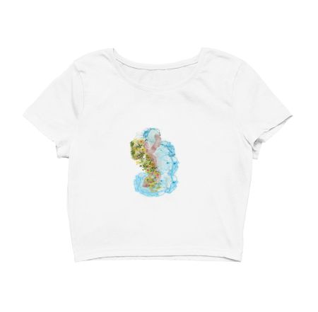 Garden & sea Crop Top