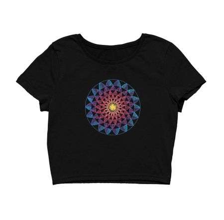 Vibrant Mandala Crop Top