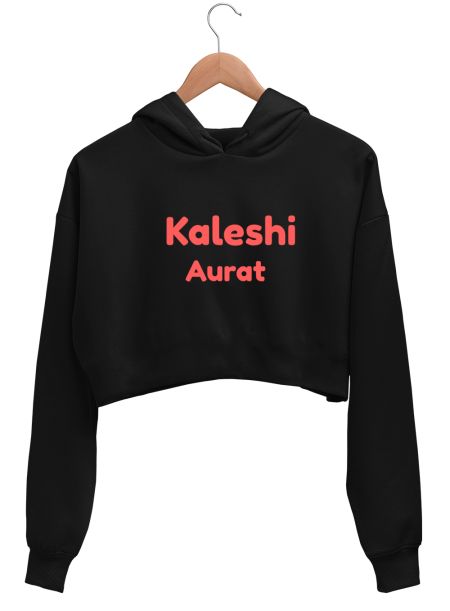 Kaleshi Aurat Crop Hoodie