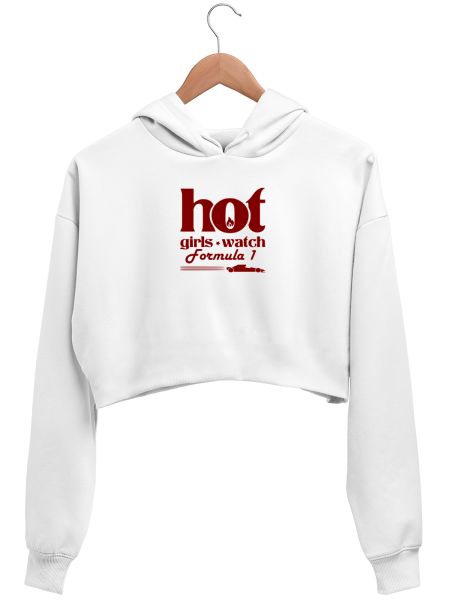 Hot girls watch F1 Crop Hoodie