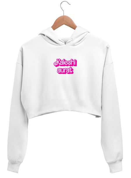 Kaleshi aurat Crop Hoodie