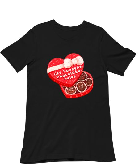 Life happens chocolate helps Regular T-Shirt