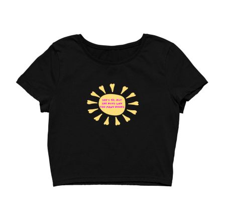 Book Merch (Too Many Books) Crop Top