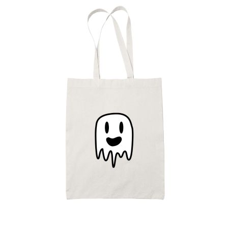Funny Ghost White Tote Bag