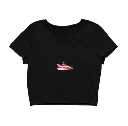 Superme shoes design Crop Top