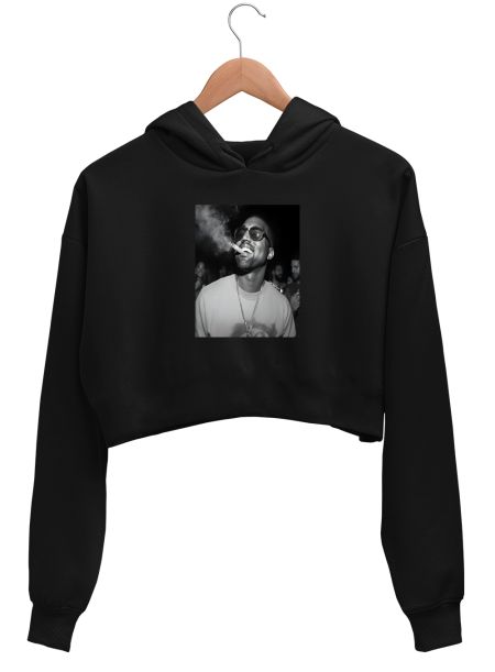 Kanye west high sos Crop Hoodie
