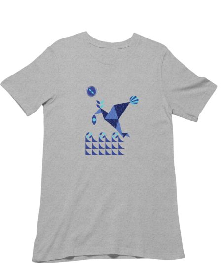Geometric Bird  Scenery  Regular T-Shirt