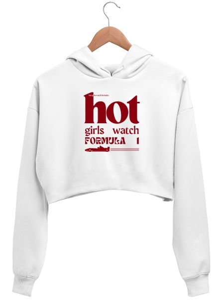 Hot Girls Watch F1 Ferrari Crop Hoodie