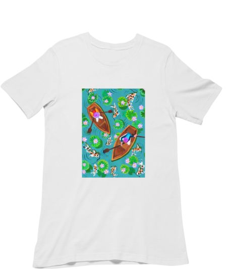 Koi fish and Lotus pond  Regular T-Shirt