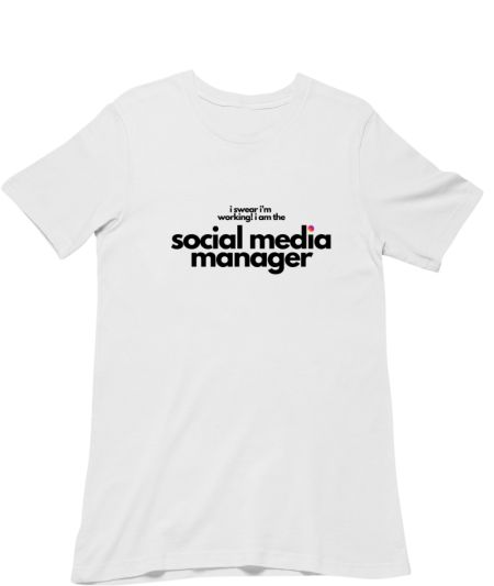 Social Media Manager Meme wt 1 Regular T-Shirt