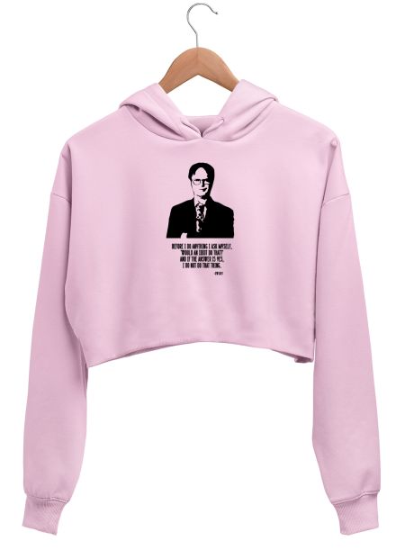 The Office: Dwight Schrute funny  Crop Hoodie