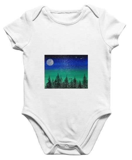 Moon over pines Onesie