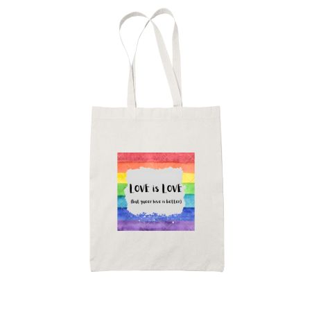 queer love is better Tote Bag