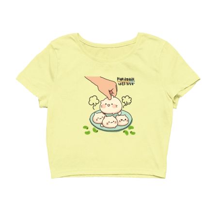 Momos cats Crop Top