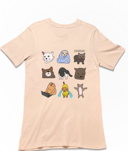 Funny  Viral Meme Cats  Regular T-Shirt