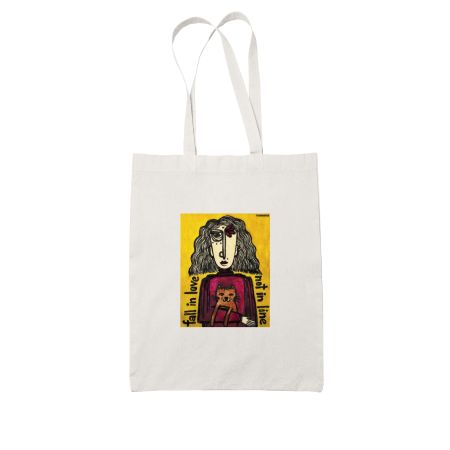 Fall in love, not in line Tote Bag