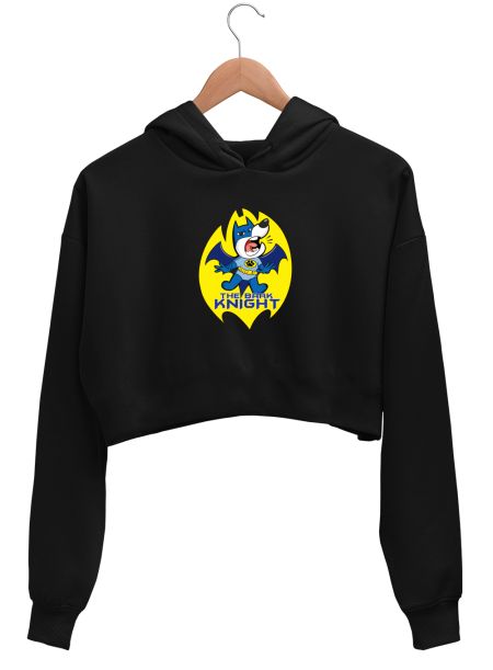 the bark knight Crop Hoodie