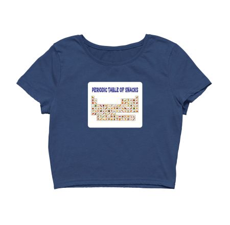 Periodic Table of snacks  Crop Top