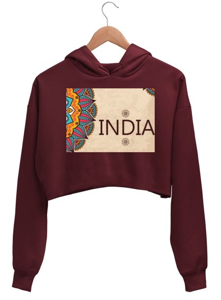 MANDALA Crop Hoodie