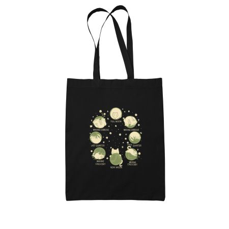 Cat Lunar Cycle  Tote Bag