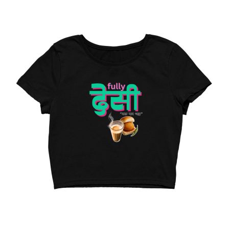 Fully_Desi_Vada_M Crop Top