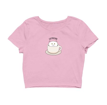 Catpuccino Crop Top