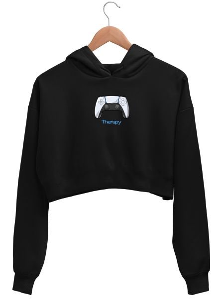 Gaming Therapy 2 Crop Hoodie