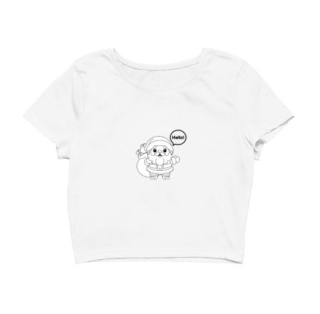 Christmas Santa unique design  Crop Top