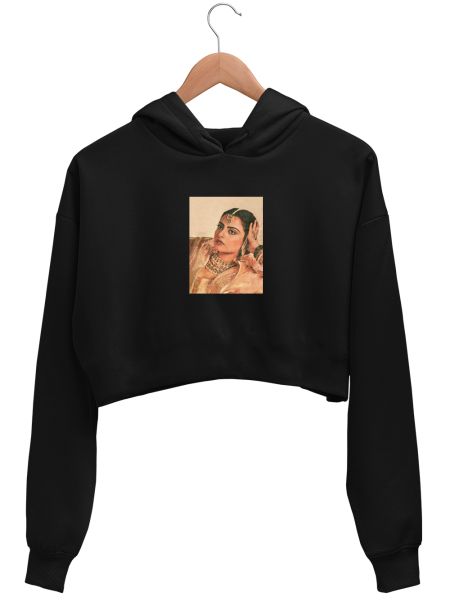 Bollywood Aesthetic Crop Hoodie