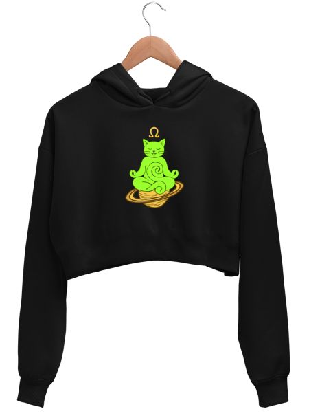Ohm's Law- Cosmic OM Pun Crop Hoodie