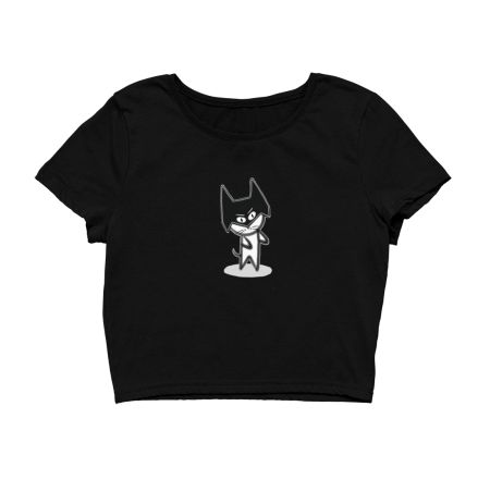 Bat cat Crop Top