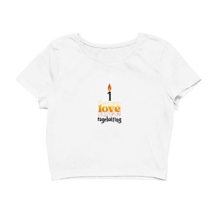 Quirky I love Crop Top