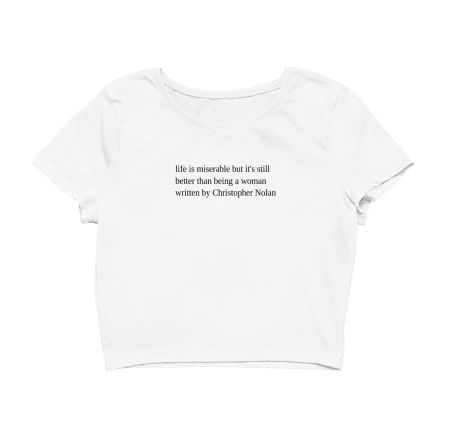 Woman Written by Nolan Crop Top