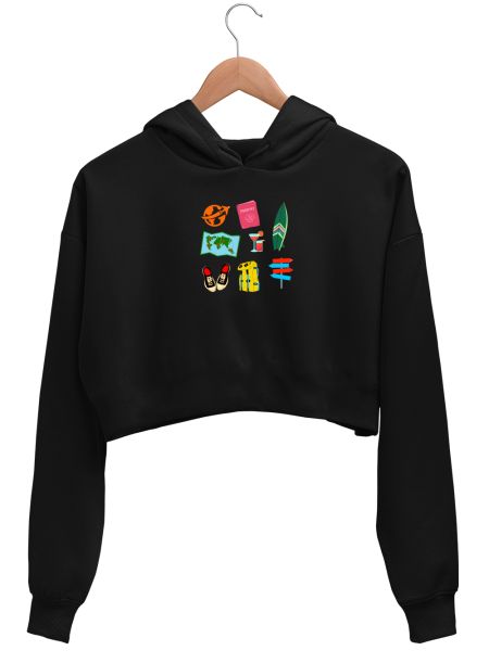 travel Crop Hoodie