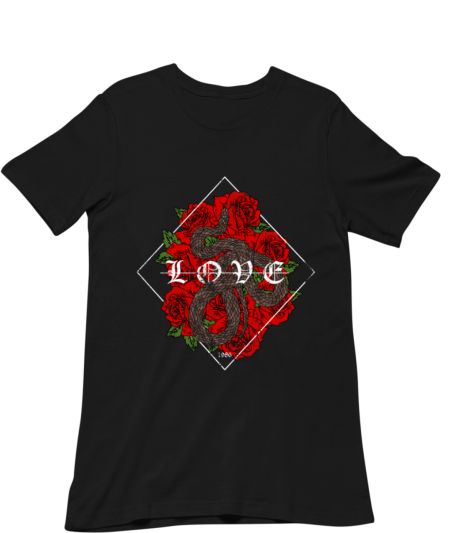 Roses and Snake Regular T-Shirt