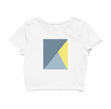 Geometric minimalism.  Crop Top