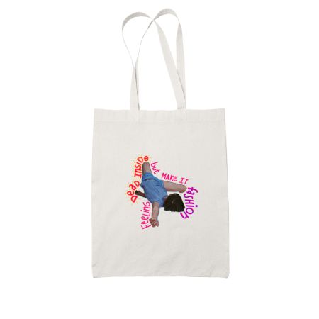 feeling dead inside but make it fashion White Tote Bag