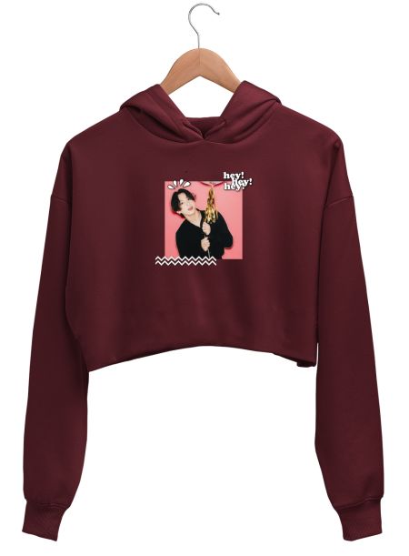 Jungkook new year live Crop Hoodie