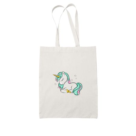 Unicorn White Tote Bag