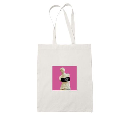 DO NOT TOUCH THE ARTWORK White Tote Bag