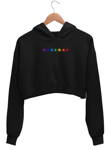 Queer AF Crop Hoodie