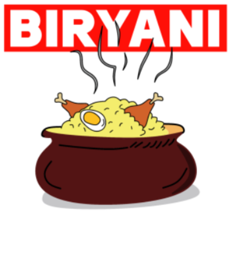 Biryani Love - A3 Poster - Frankly Wearing Biryani Love - A3 Poster - Frankly Wearing
