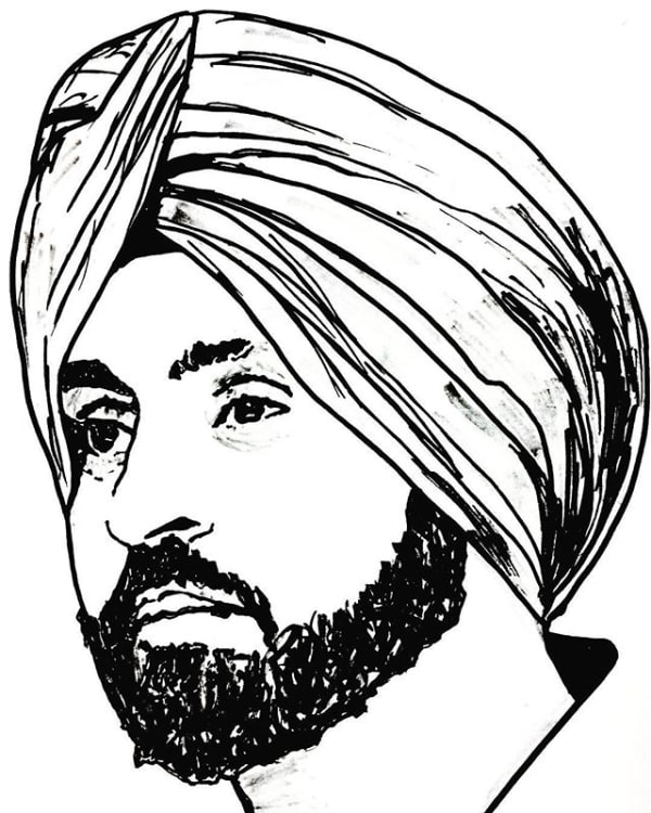 DILJIT DOSANJH Sketch 